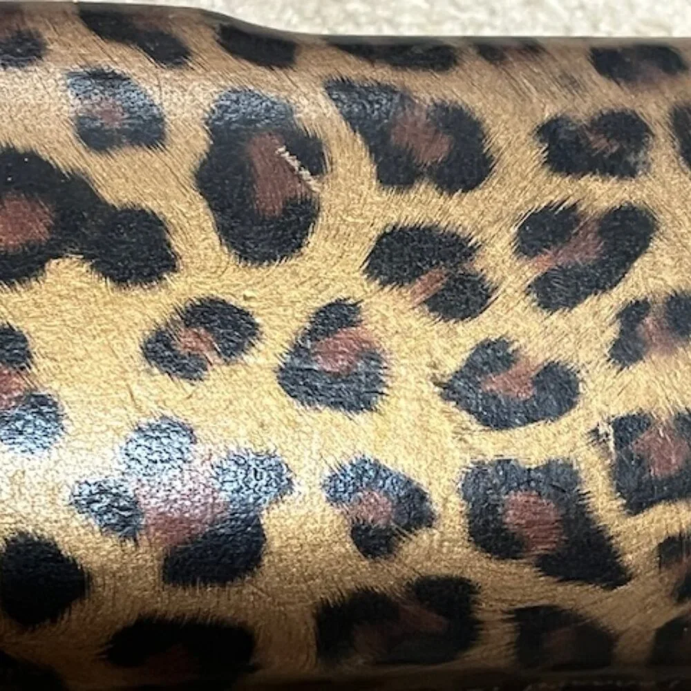 GUESS Designer Leopard Print Case for Eyeglasses